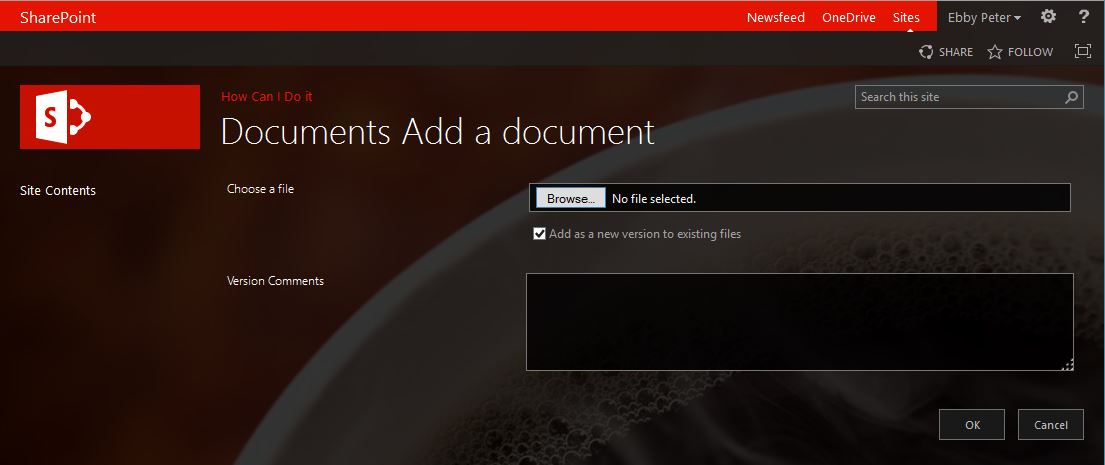 Upload Page without IsDlg